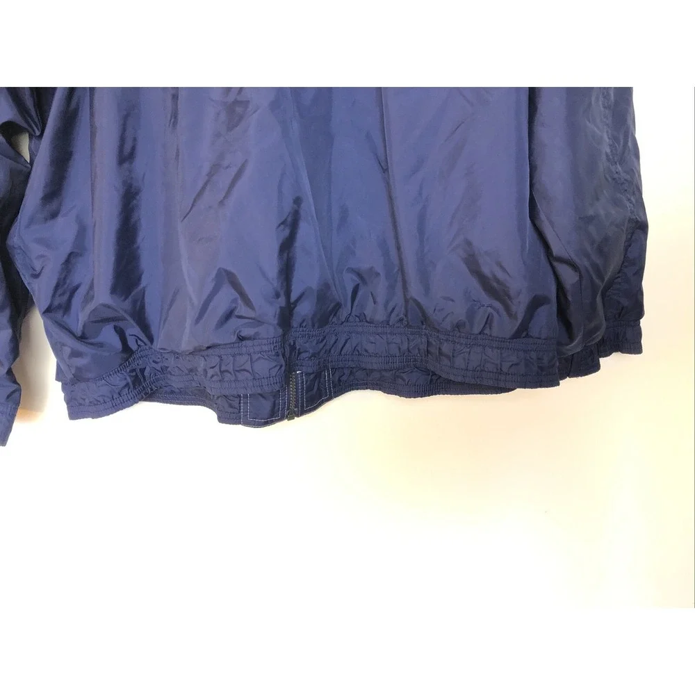 Vintage Adidas Tracksuit Windbreaker Jacket Men's Sz XL Navy Blue Retro